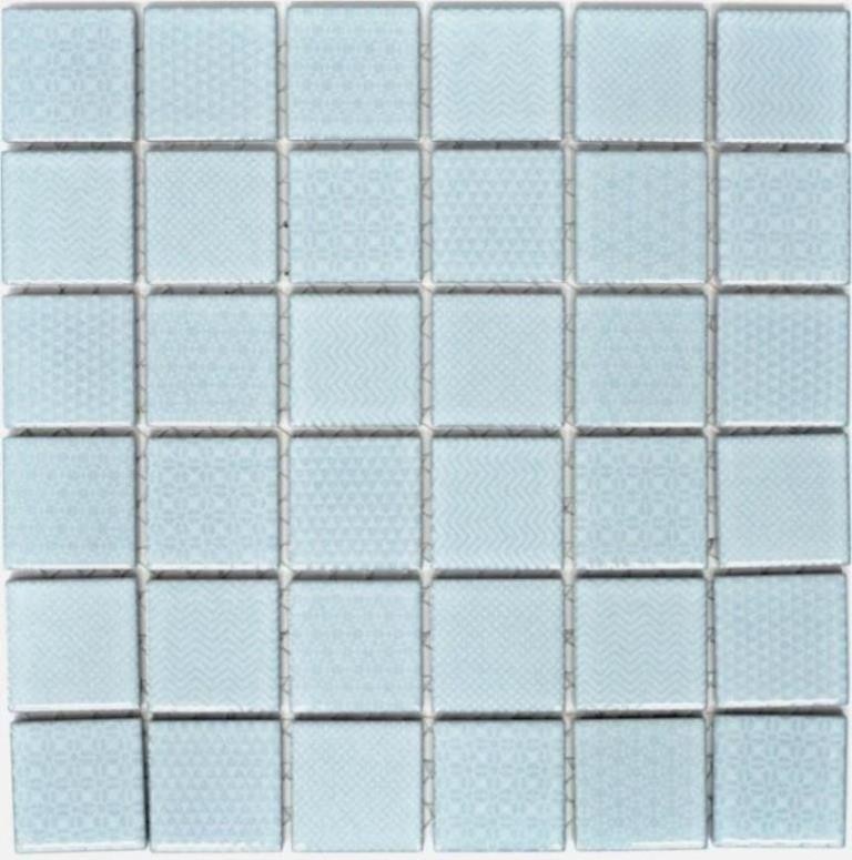 Ceramic mosaic tile light blue ice blue BAD pool tile backsplash kitchen MOS16-0402
