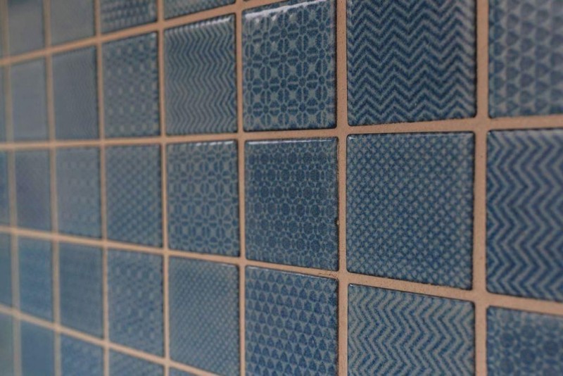 Céramique Mosaïque Bleu BAD Bleu piscine Carreau de douche Carreau de salle de bain MOS16-0404