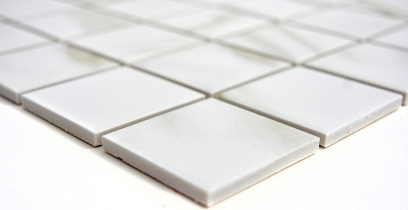 Hand-painted mosaic tile Calacatta white beige ceramic porcelain stoneware tile backsplash MOS14-0112_m