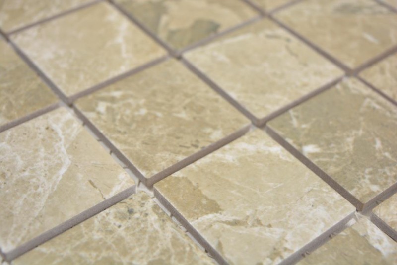 Ceramic mosaic tile natural stone look beige sand brown structure tile backsplash MOS16-AISO89