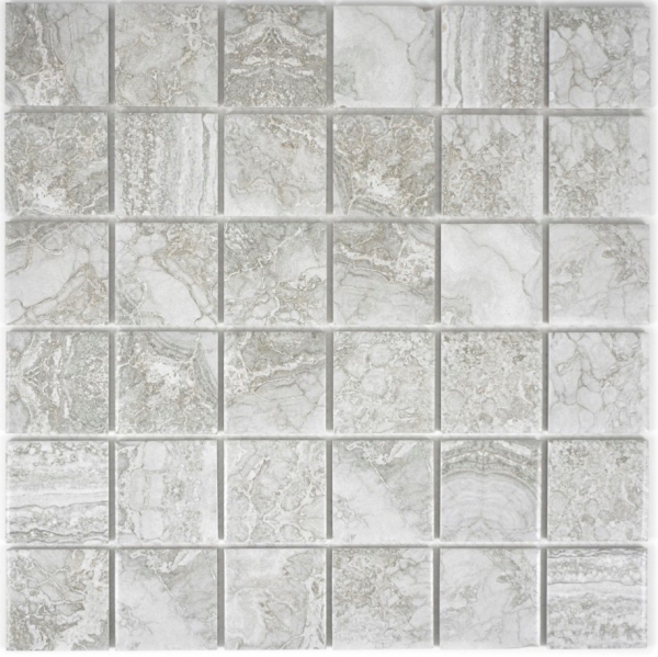 Carreau mosaïque aspect pierre naturelle gris structure carreau salle de bain MOS16-0204_f | 10 Tapis mosaïque