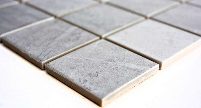 Hand sample mosaic tile natural stone look structure travertine gray tile backsplash MOS16-0211_m