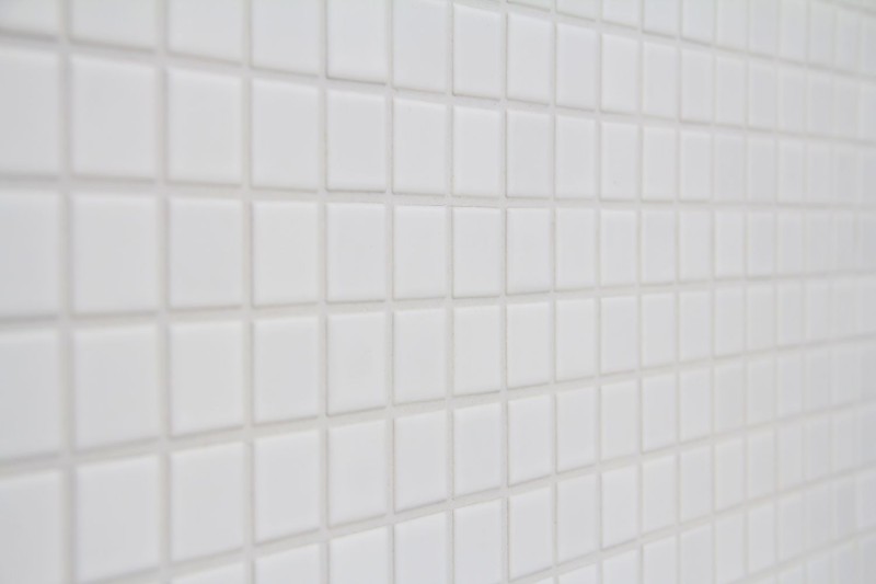 Ceramic mosaic white matt bath tub cladding Kitchen tile MOS18-0111