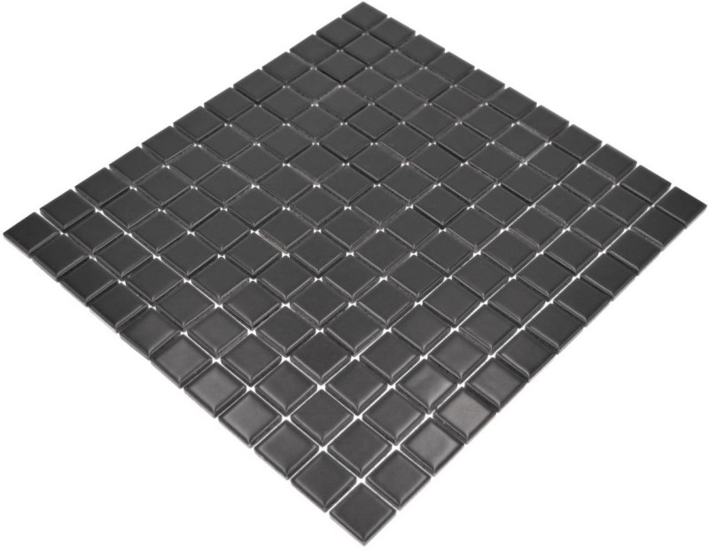 Ceramic mosaic ceramic BLACK MATT tile backsplash wall tiles kitchen MOS18-0311