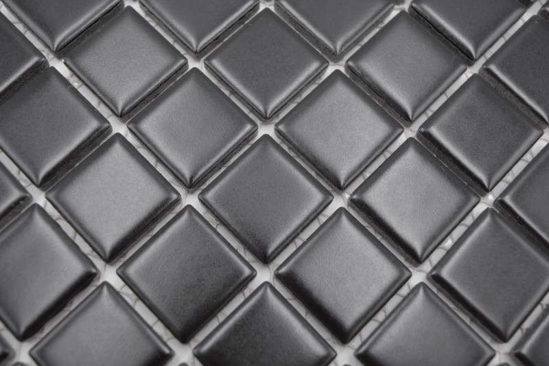 Ceramic mosaic ceramic BLACK MATT tile backsplash wall tiles kitchen MOS18-0311