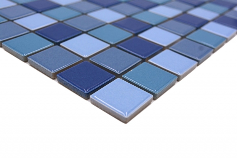 Ceramic mosaic blue green turquoise glossy mosaic tile backsplash MOS18-0408