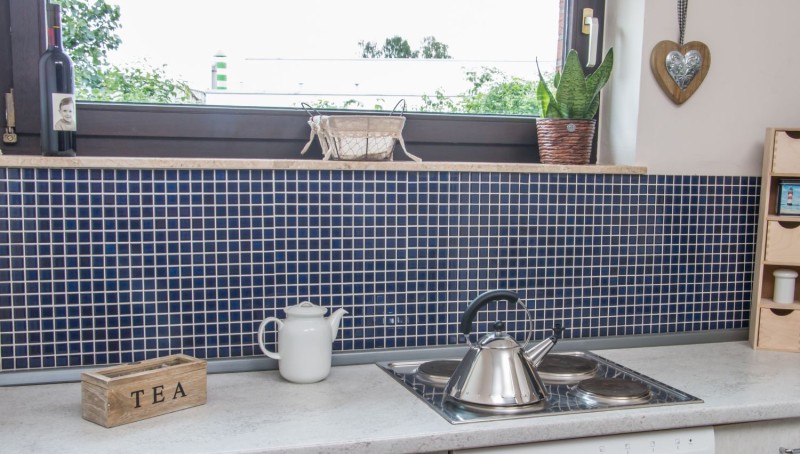 Piastrelle di ceramica a mosaico COBALT BLUE DARK BLUE lucido backsplash cucina bagno MOS18-0405