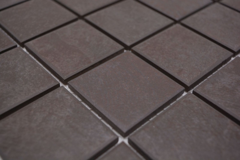 Ceramic mosaic tile FLOOR TILES DARK LIGHT BROWN SMOOTH SAFE TILING - MOS16-1305-R10