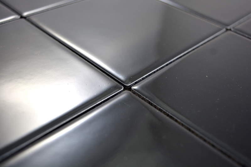 Mosaic tile wall ceramic black glossy tiles wall tile bathroom tile kitchen tile - MOS23-0301