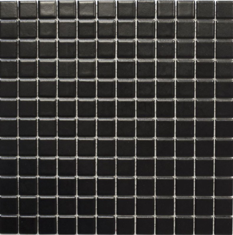 Piastrelle di ceramica a mosaico nero opaco Backsplash cucina MOS18D-0311