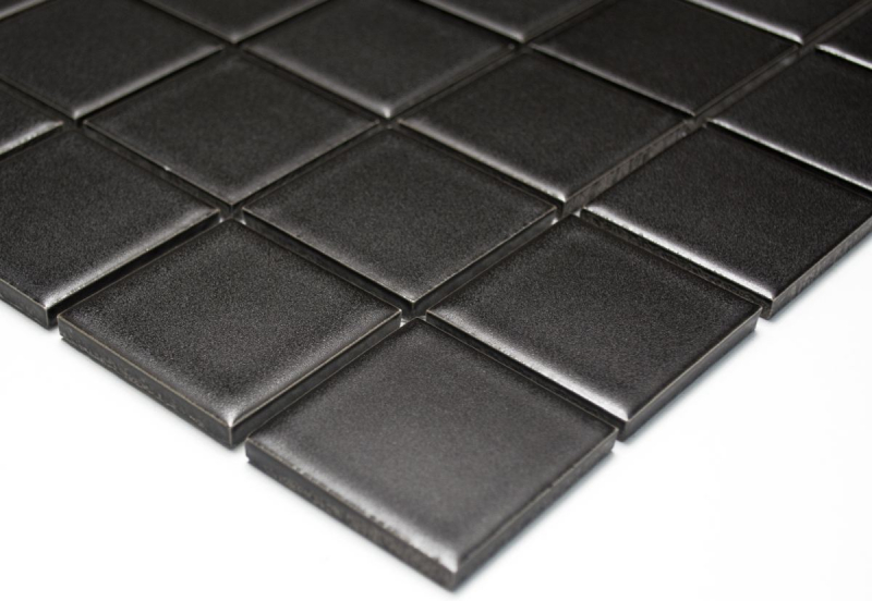 Mosaic tile ceramic black matt tile backsplash kitchen backsplash MOS16-0311_f