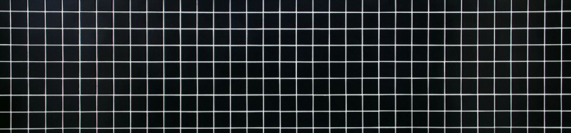Ceramic mosaic tile black matt tiled splashback MOS16-0311