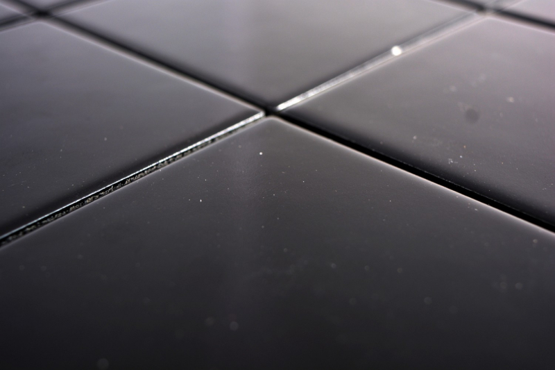 Mosaic tile wall ceramic black matt tile WC bathroom tile backsplash kitchen tile - MOS23-0311
