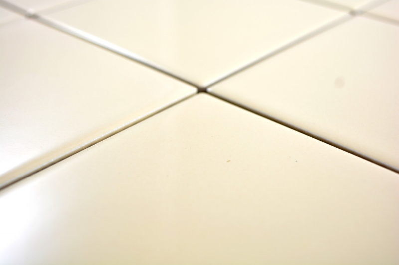 Mosaik Fliese Wand Keramik beige glänzend Fliese WC Badfliese Küchenfliese Wandfliese - MOS23-1201