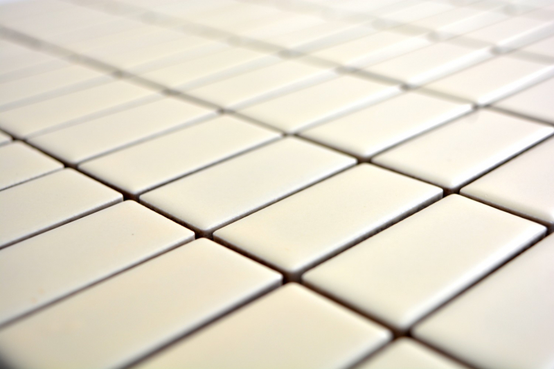 Asta mosaico piastrella ceramica beige opaco piastrella WC bagno MOS24D-1911