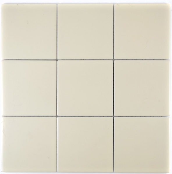 Mosaico piastrelle muro ceramica beige opaco WC bagno piastrelle backsplash cucina muro - MOS23-1211