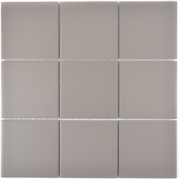 Mosaic tile ceramic medium gray unglazed non-slip shower tray splashback kitchen wall - MOS22-0202