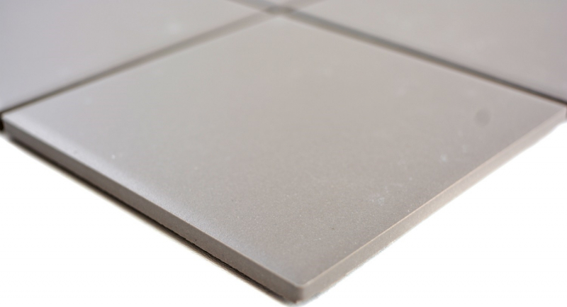 Handmuster Mosaik Fliese Keramik grau unglasiert Küchenrückwand Spritzschutz MOS22-0202_m