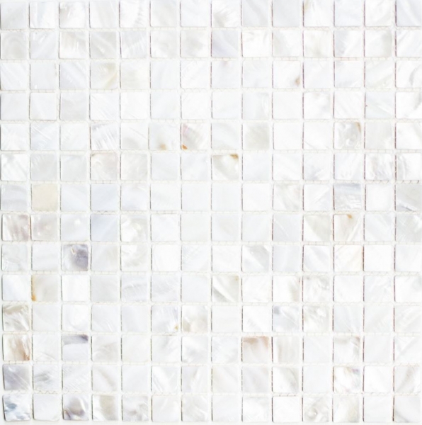 Mother-of-pearl mosaic Shell mosaic white cream Shower screen MOS150-SM201