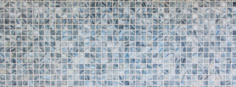 Modello di mosaico a mano conchiglia blu-grigio piastrella da parete bagno MOS150-SM2582_m