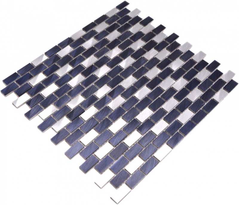 Mosaic tile aluminum brick black tile backsplash kitchen wall MOS48-0208