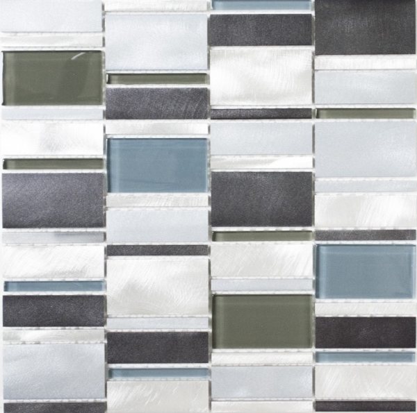 Mosaic tile aluminum combination glass mosaic brown kitchen splashback MOS49-0205