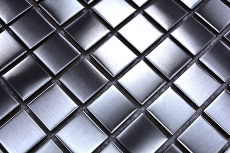 Stainless steel mosaic tile silver brushed matt tile backsplash kitchen wall MOS129-23D