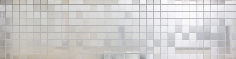 Edelstahl Mosaik Fliese silber gebürstet matt Fliesenspiegel Küchenwand MOS129-48D