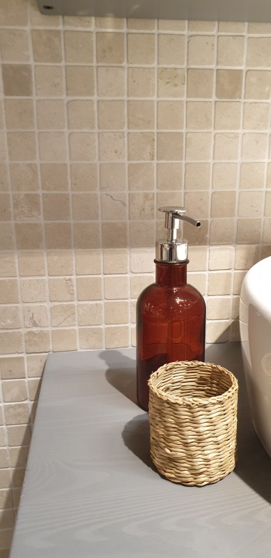 Marble mosaic tile natural stone cream light beige ivory backsplash kitchen bathroom WC - MOS42-0104