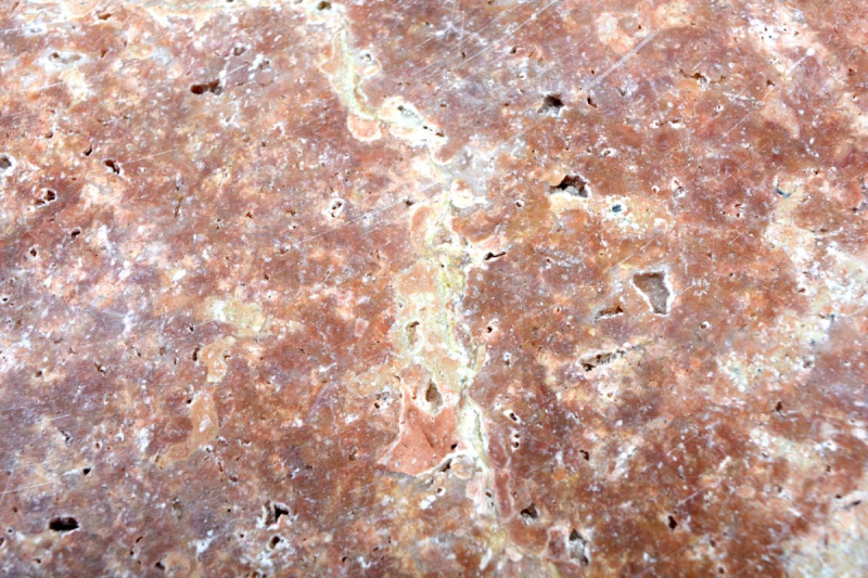 Piastrella Travertino pietra naturale rosa Nartur piastrella pietra Rosso aspetto antico piastrella pavimento piastrella bagno piastrella cucina - MOSF-45-46123