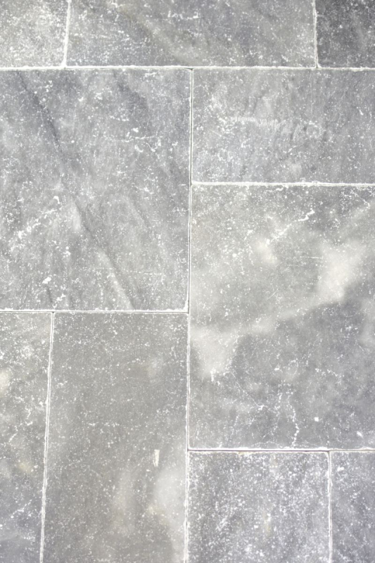 Piastrella di marmo pietra naturale Bardiglio grigio chiaro antracite piastrella di pietra naturale Roman bond antique look pavimento cucina - MOSF-45-40000