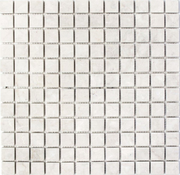 Piastrella di marmo a mosaico in pietra naturale avorio crema beige chiaro parete doccia pavimento backsplash piastrella - MOS40-41023