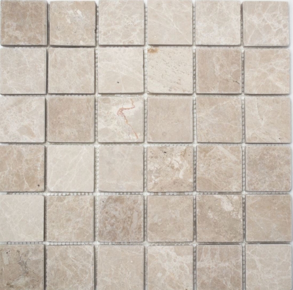 Piastrella di marmo a mosaico pietra naturale avorio crema chiaro beige piastrelle backsplash muro piastrelle cucina bagno - MOS36-0106