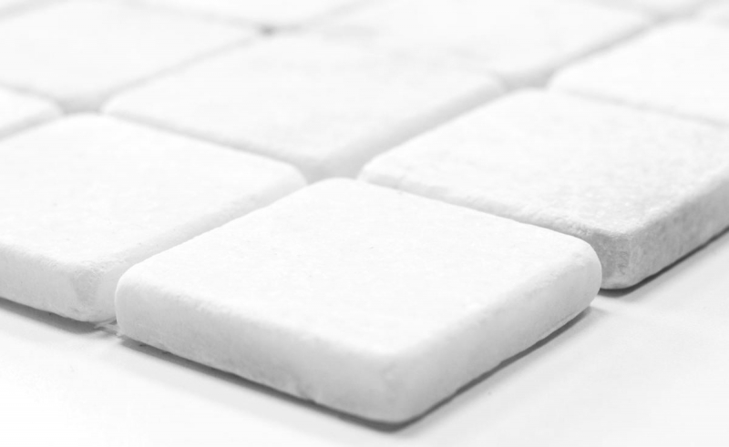Piastrella di marmo a mosaico pietra naturale Ibiza bianco grigio chiaro crema doccia parete pavimento cucina - MOS40-42048