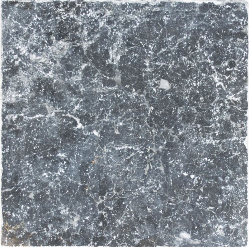 Tile marble natural stone nero black anthracite dark gray natural stone tile antique look floor tile wall tile - MOSF-45-46086