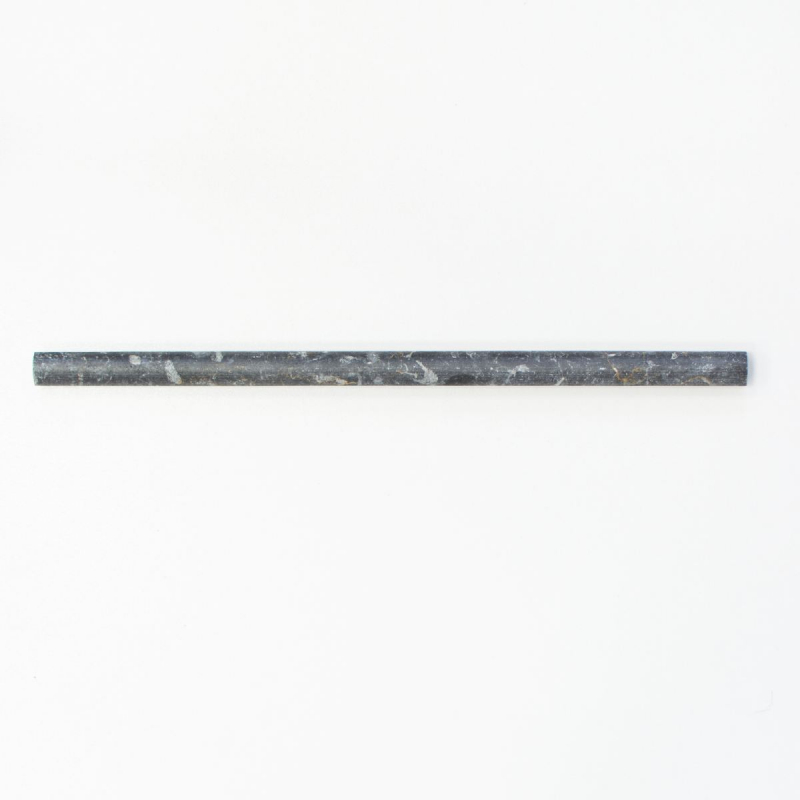 Bordo marmo pietra naturale nero nero antracite grigio scuro profilo matita aspetto antico parete cucina pavimento - MOSPENC-43315