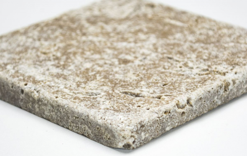 Piastrella Travertino pietra naturale Noce marrone pietra naturale piastrella aspetto antico piatto doccia doccia parete cucina piastrella - MOSF-45-46116
