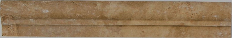 Border travertine natural stone noce walnut brown natural stone profile antique look wall floor bathroom kitchen toilet sauna - MOSProf-44348