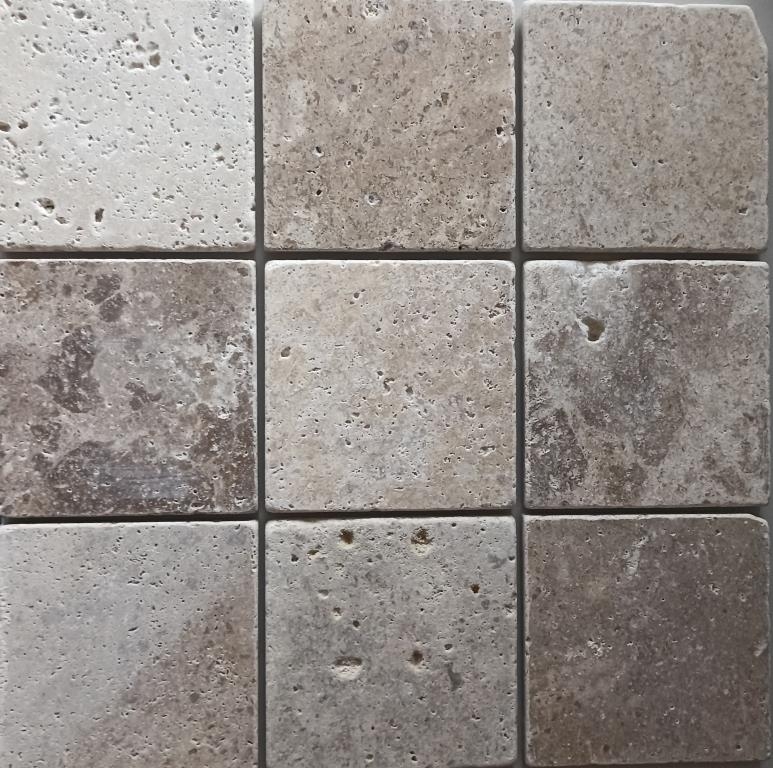 Piastrella Travertino pietra naturale Chiaro beige crema pietra naturale piastrella aspetto antico piatto doccia doccia parete cucina piastrella - MOSF-45-46079