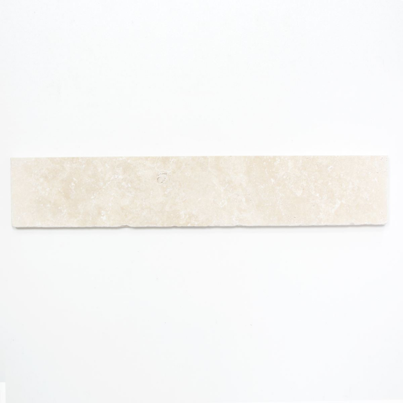 Plinthe travertin pierre naturelle Chiaro beige crème Plinthe pierre naturelle aspect antique mur cuisine sol sauna WC chambre à coucher - MOSSock-46470