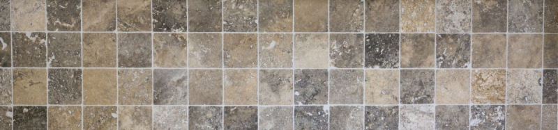 Tile Travertine natural stone Silver silver white gray light gray natural stone tile silver antique look shower tray wall tile kitchen - MOSF-45-47010