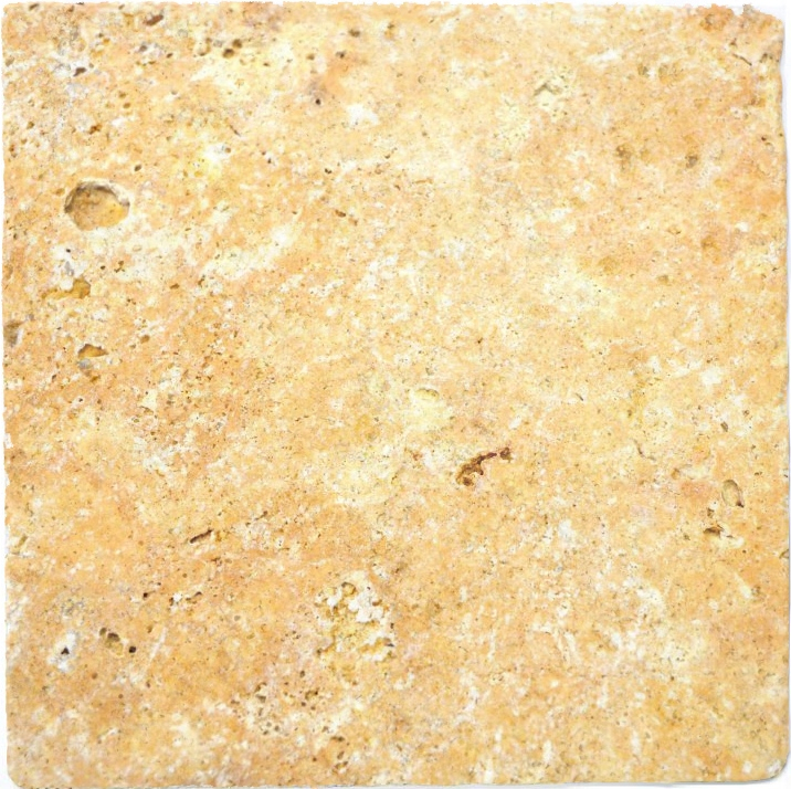 Carreau travertin pierre naturelle jaune or Carreau pierre naturelle brun doré aspect antique Carreau de sol Carreau de cuisine mur - MOSF-45-51030