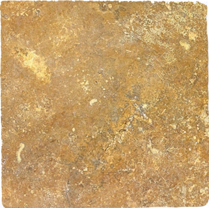 Piastrella di travertino pietra naturale giallo oro piastrella di pietra naturale marrone dorato aspetto antico pavimento piastrella cucina piastrella parete - MOSF-45-51030