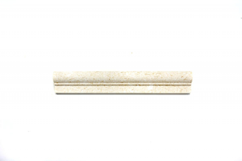 Border limestone pietra naturale Limestone bianco avorio pietra naturale profilo muro pavimento cucina bagno sauna - MOSProf-49348