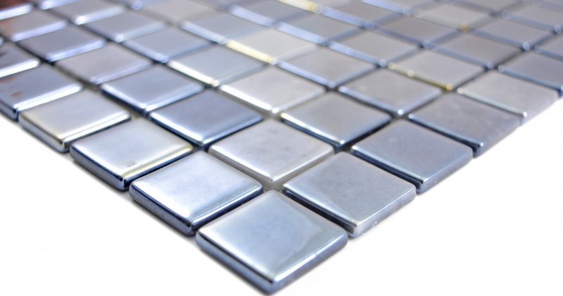 Échantillon manuel de mosaïque Carreau ECO Recyclé GLAS ECO anthracite métallisé MOS350-08_m