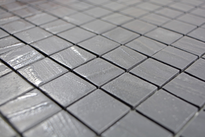 Hand sample mosaic tile ECO Recycling GLAS ECO black anthracite MOS360-03_m