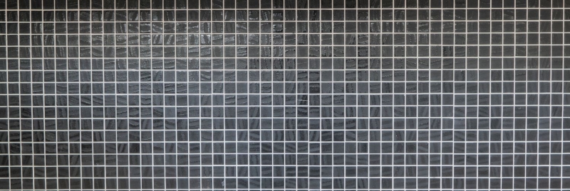 Mosaico di vetro Rivestimento sostenibile Backsplash di piastrelle Riciclaggio nero antracite MOS360-03
