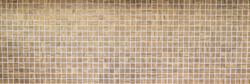 Glass mosaic Sustainable wall covering Tile backsplash Recycling satin gold MOS360-05