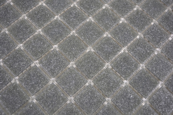 Piastrella di vetro a mosaico grigio macchie doccia MURO BAGNO parete cucina - MOS200-A09-N