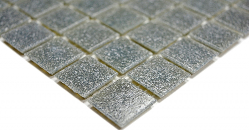 Mosaic tile glass gray wall tile bathroom tile shower splashback tile mirror MOS200-A09-N_f | 10 mosaic mats